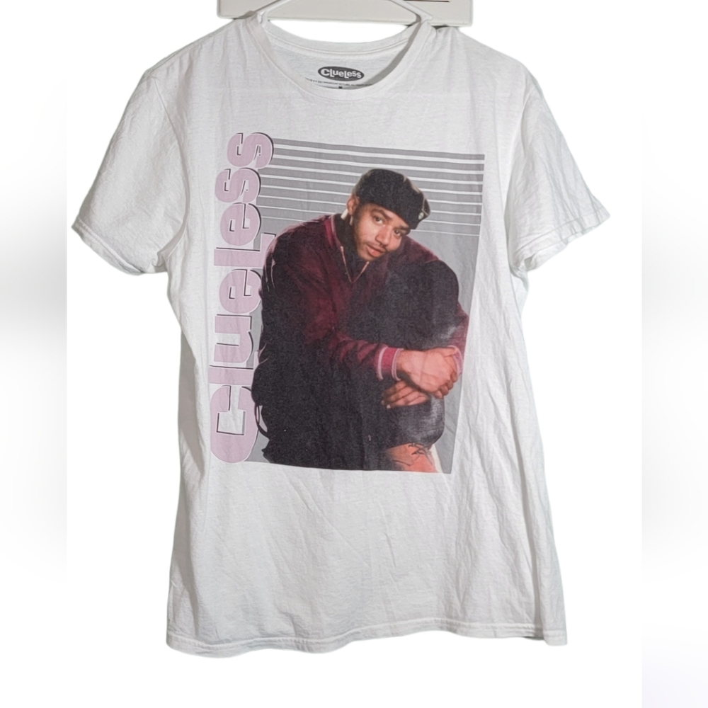 CLUELESS T-SHIRT retro 90s Vtg-look*NOT VINTAGE*Donald Faison ADULT size MEDIUM